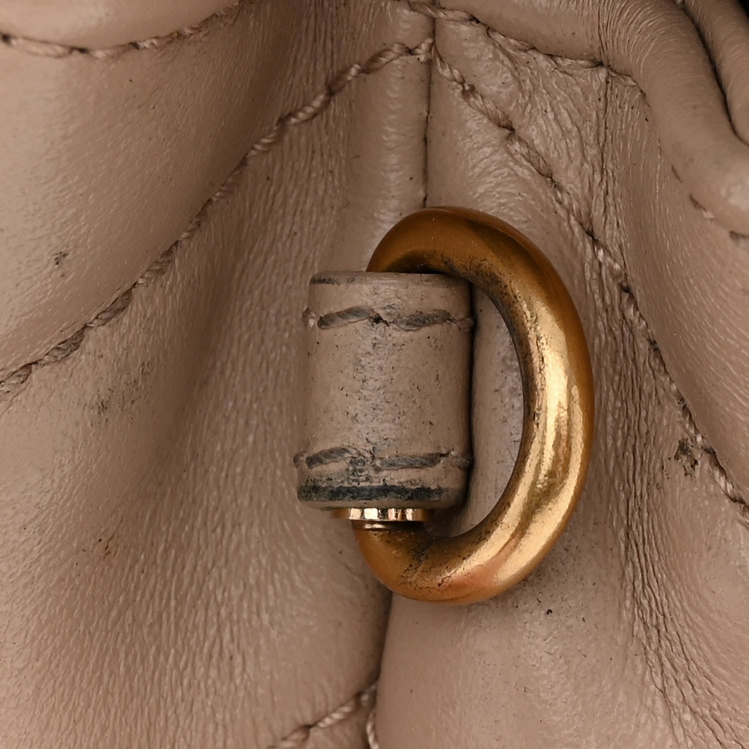 Saint Laurent Calfskin Y Quilted Monogram Toy Loulou Crossbody Bag Nude Powder 13 of 15