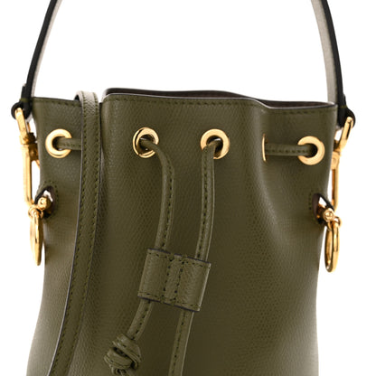 Fendi Vitello Cruise F is Fendi Mini Mon Tresor Bucket Bag Asparago 8 of 10