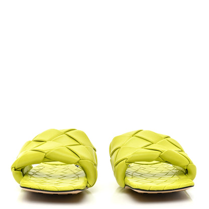 Bottega Veneta Nappa Maxi Intrecciato Lido Flat Sandals 38.5 Kiwi 2 of 7