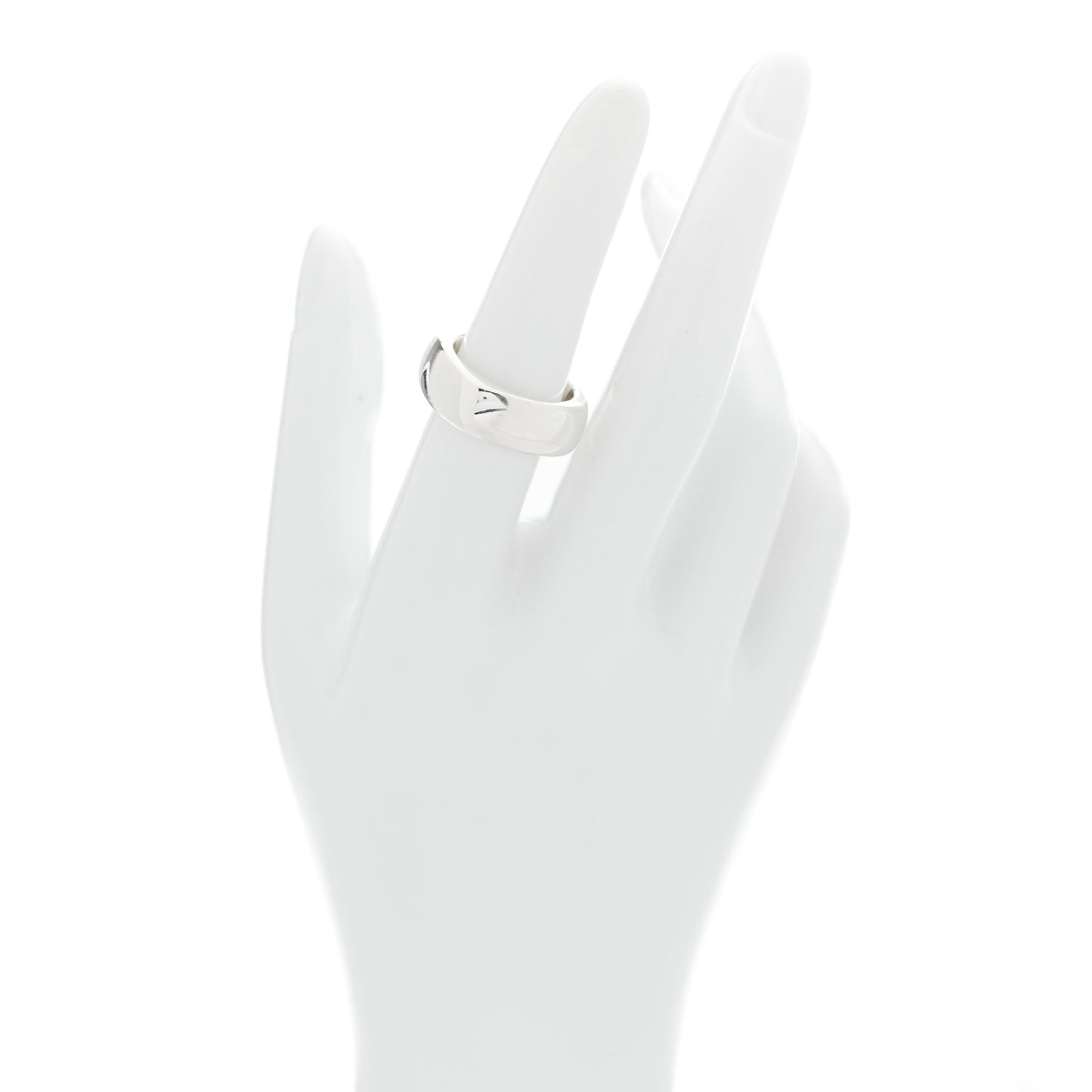 Sterling Silver Rounded Square Cushion Band Ring 53 6.5