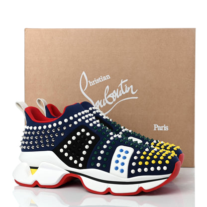 Christian Louboutin Neoprene Mens Funfor Run Flat Sneakers 43 Version Multi 8 of 8