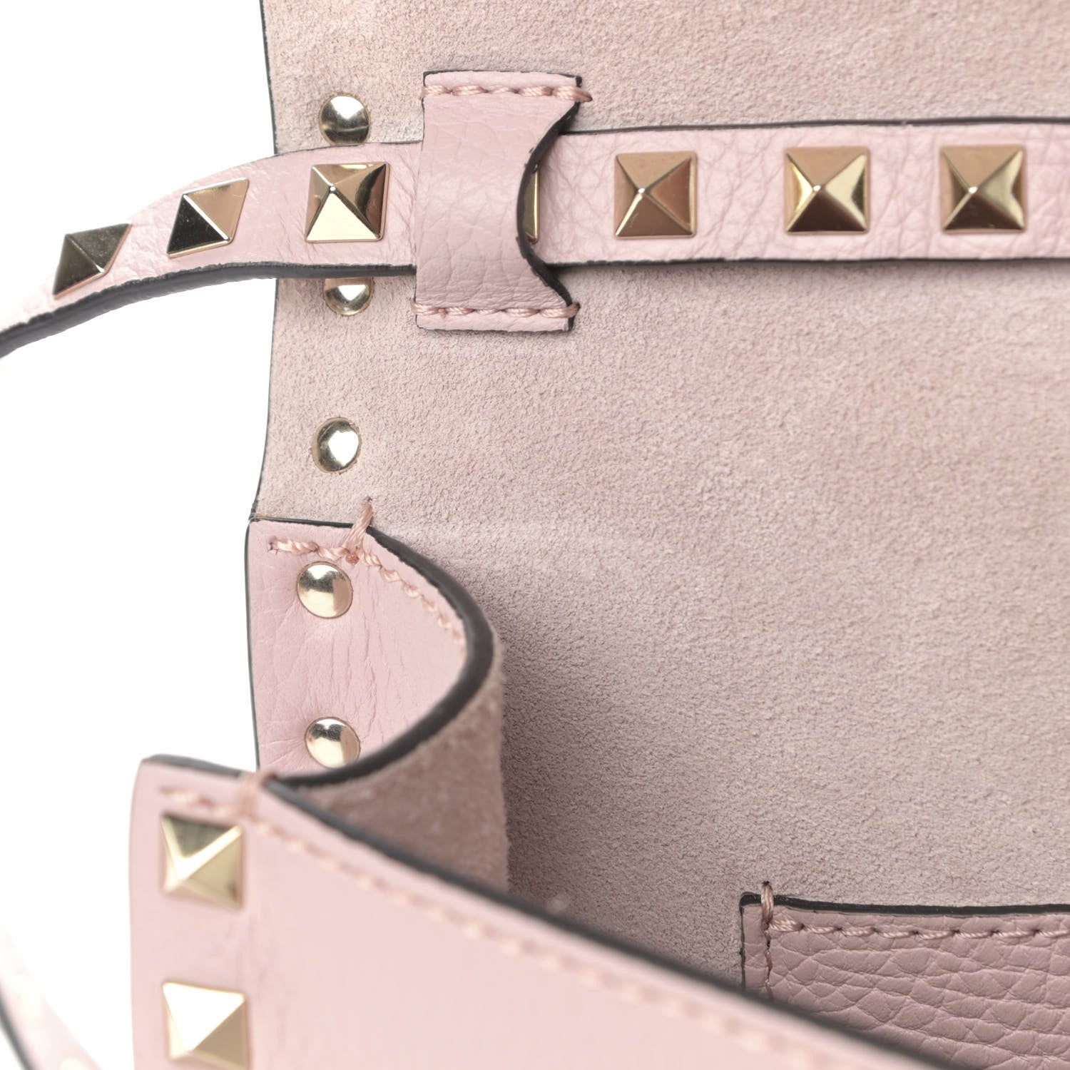 Valentino Garavani Pebbled Calfskin Medium Rockstud Flip Lock Crossbody Bag Loto 10 of 10