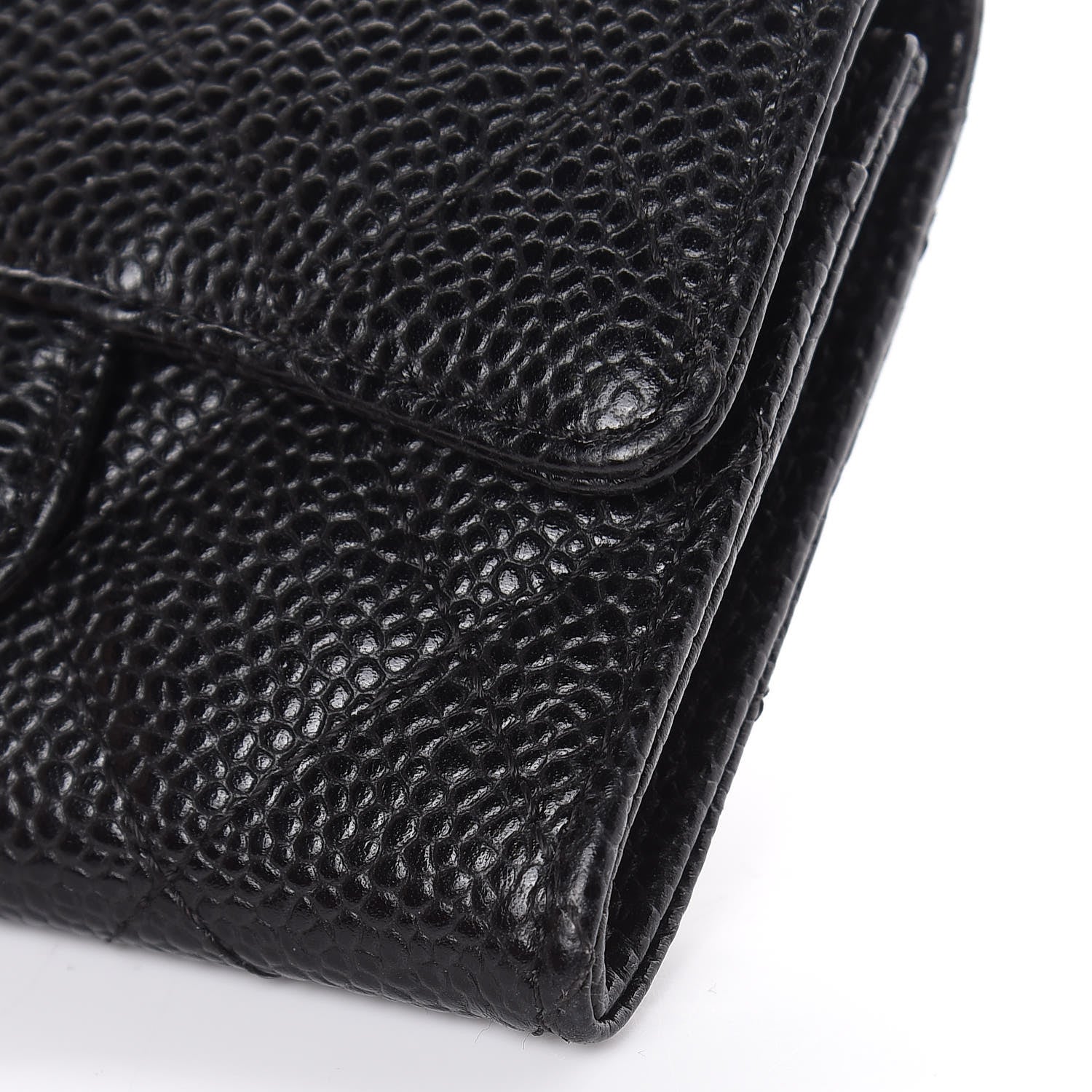 Chanel Caviar Quilted Flap Card Holder Black 10 of 11