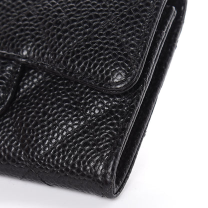 Chanel Caviar Quilted Flap Card Holder Black 10 of 11