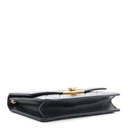Chanel Lambskin Quilted Large Golden Class Flap Navy 4 of 12