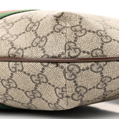 Gucci GG Supreme Monogram Web Small Ophidia Half Moon Hobo Brown 10 of 10
