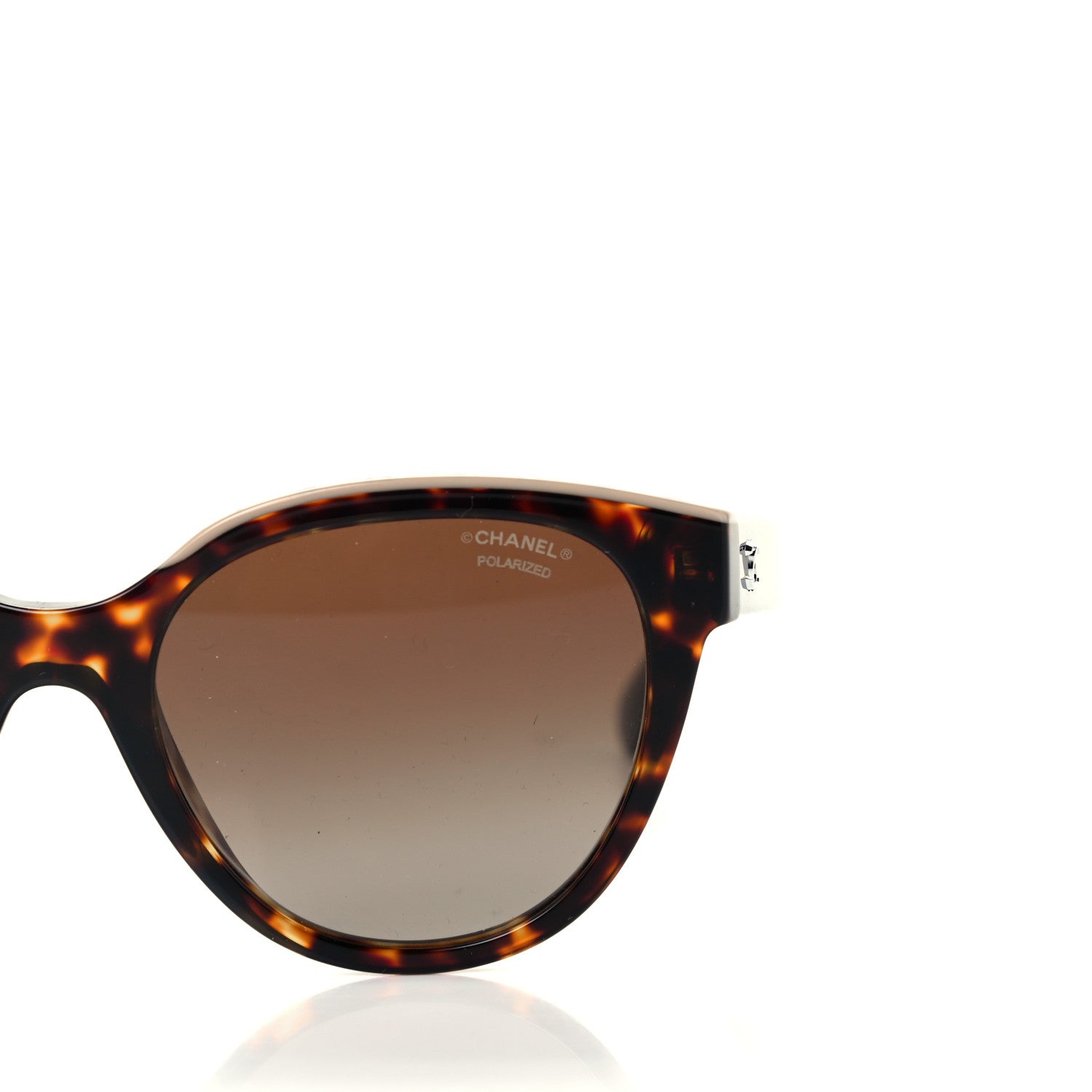 Chanel Acetate Polarized CC Butterfly Sunglasses 5414 Tortoise 7 of 9