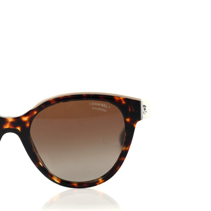 Chanel Acetate Polarized CC Butterfly Sunglasses 5414 Tortoise 7 of 9