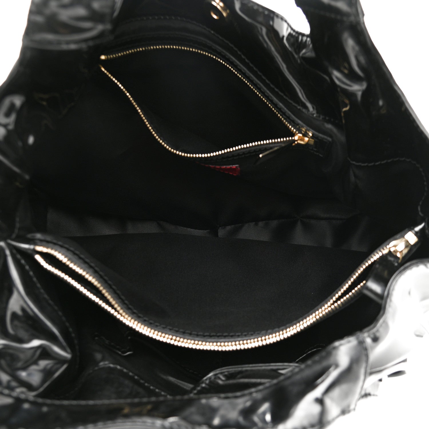 Valentino Garavani Patent Lacca Small Nuage Bow Hobo Black 5 of 11