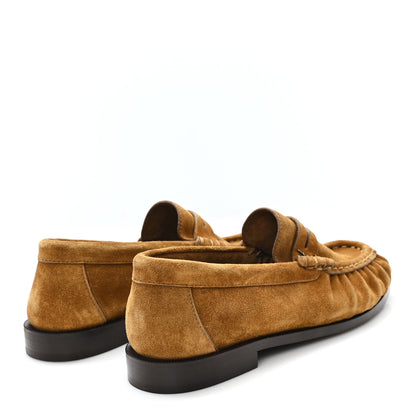 Saint Laurent Suede Le Loafer 15 Penny Slippers 36 Cuoio 5 of 10