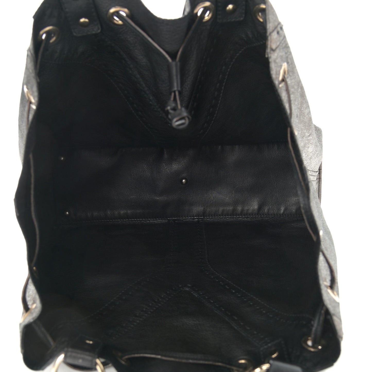 Calfskin Reversible Double Sac Y Tote Gold Black