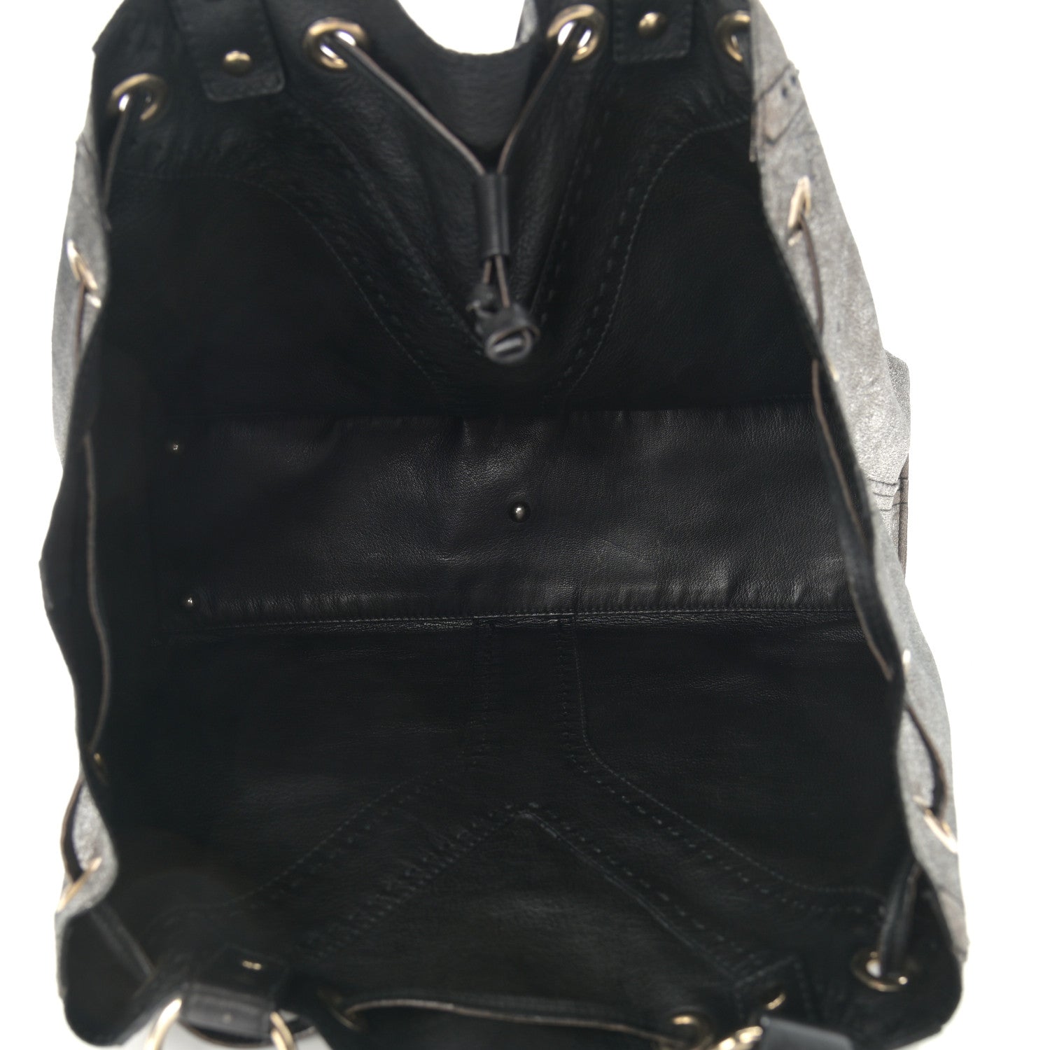 Saint Laurent Calfskin Reversible Double Sac Y Tote Gold Black 14 of 19