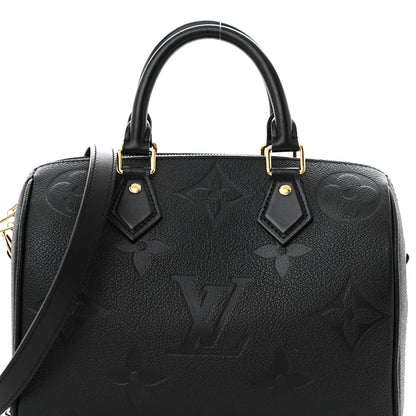 Louis Vuitton Empreinte Monogram Giant Speedy Bandouliere 25 Black 6 of 9