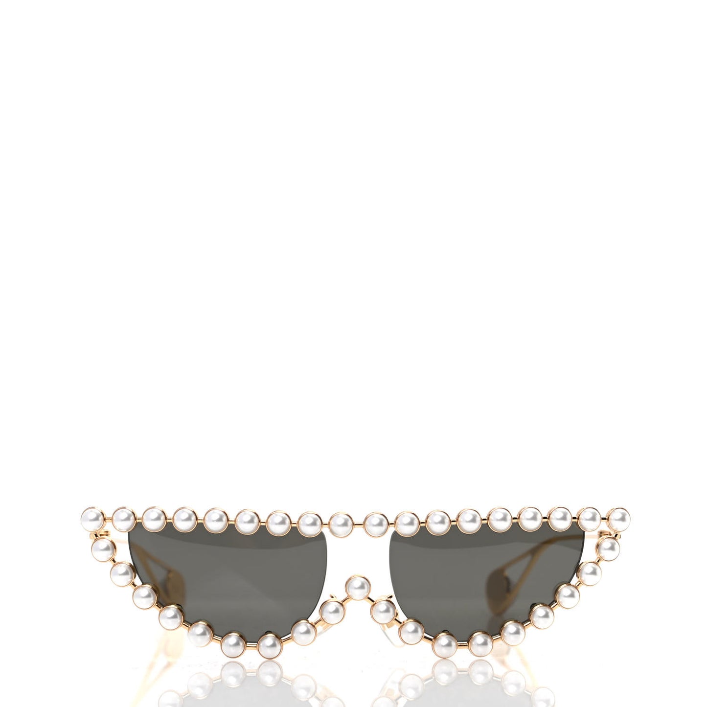 Metal Pearl Cat Eye Sunglasses GG0364S Gold