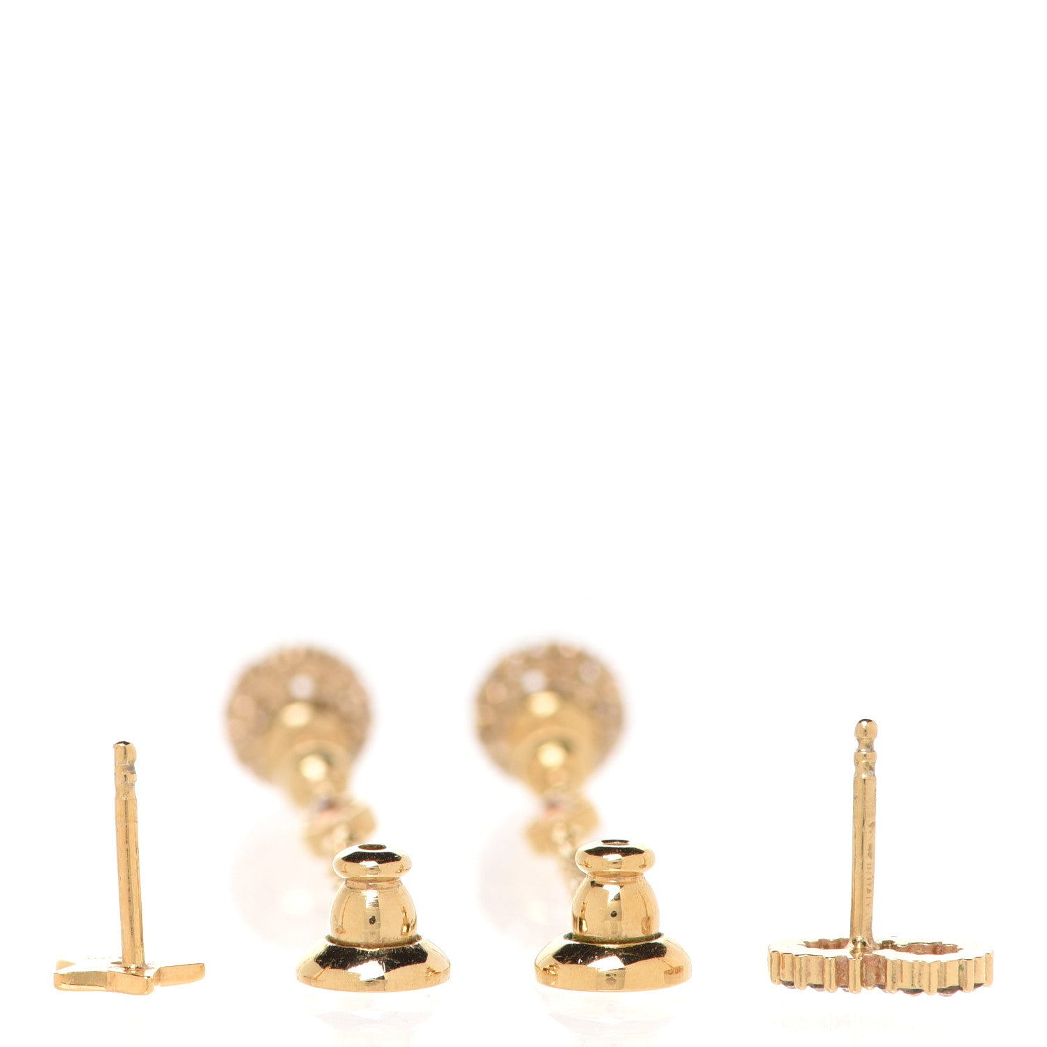 Christian Dior Crystal Tribales Star CD Drop Earrings Gold 3 of 6