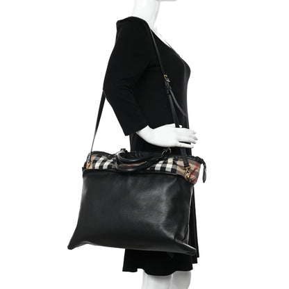Burberry Calfskin House Check Big Crush Black 2 of 12