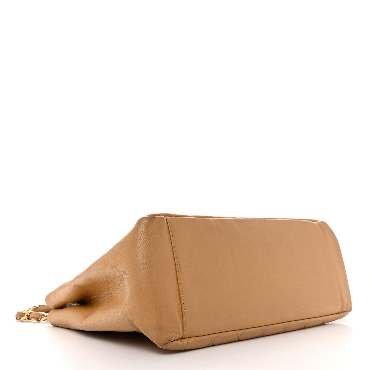 Caviar Quilted Grand Shopping Tote GST Beige Clair