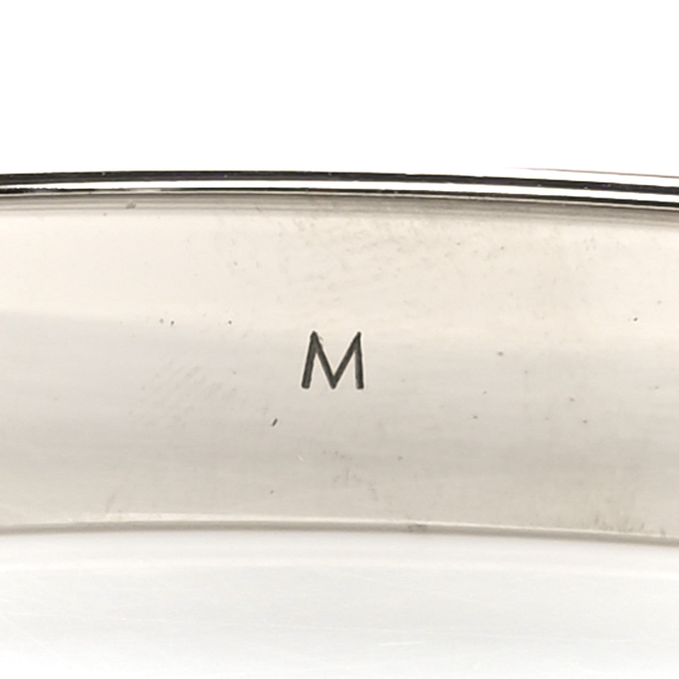 Louis Vuitton Brass Palladium Plated Nanogram Cuff M Silver 5 of 7