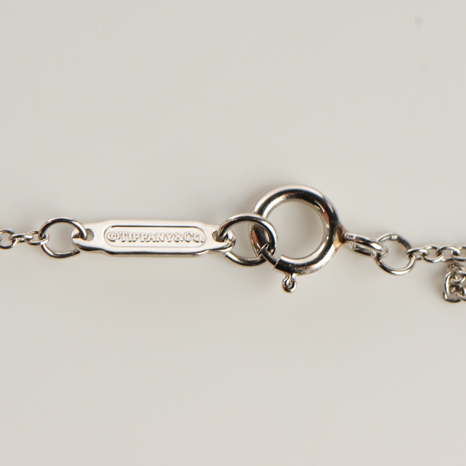 Tiffany Platinum Diamond .20ctw Circlet Pendant Necklace 3 of 4
