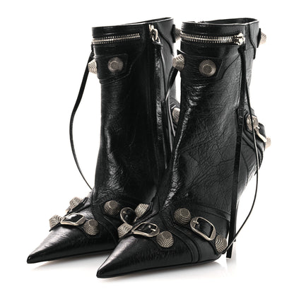 Balenciaga Agneau Arena Cagole 70mm Ankle Boots 37 Black 4 of 11