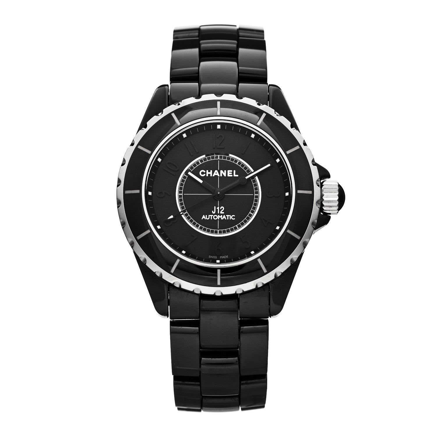 Chanel Stainless Steel Ceramic 38mm J12 Phantom Automatic Watch Black 1 of 5