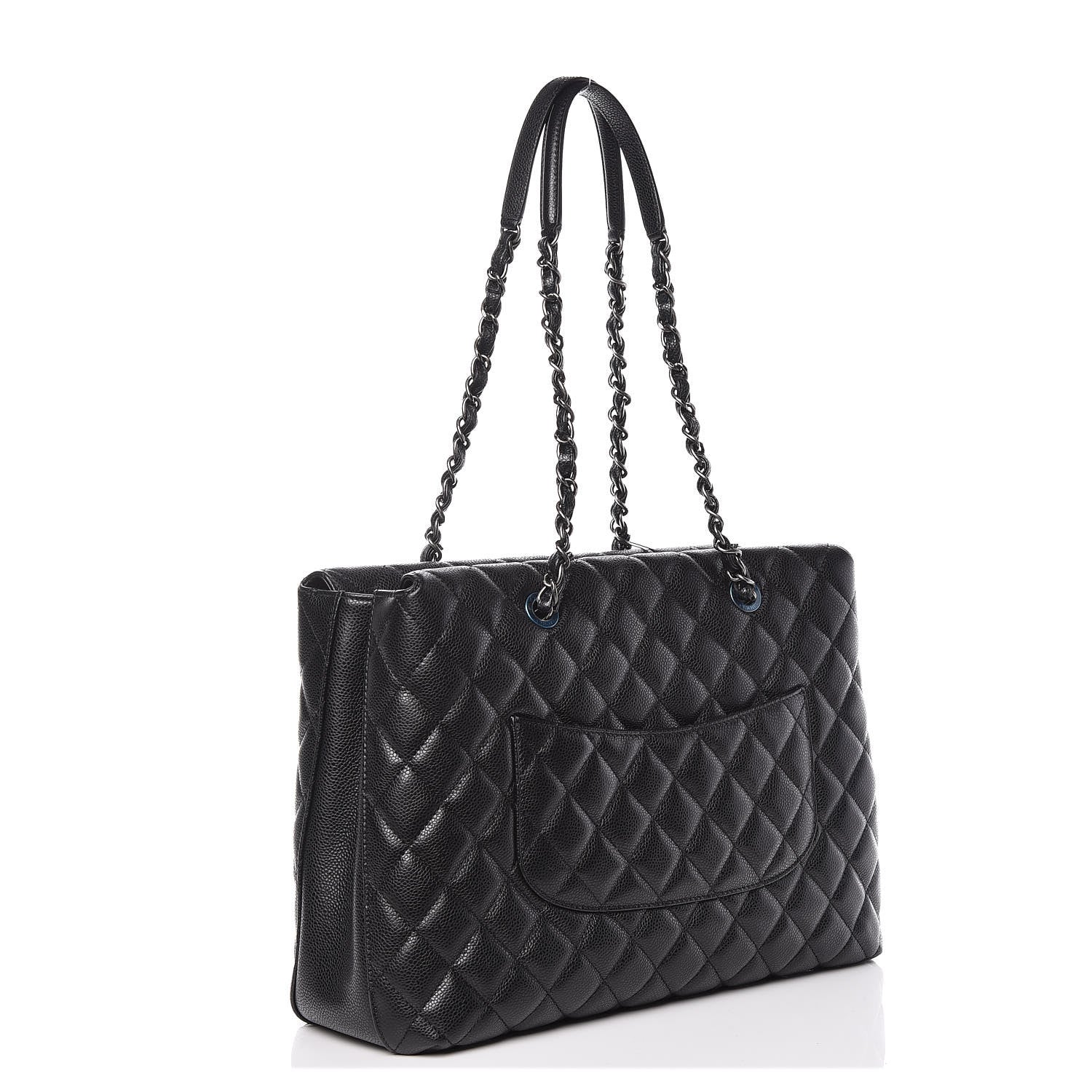 Chanel Caviar Quilted City Shopping Tote Black 3 of 11