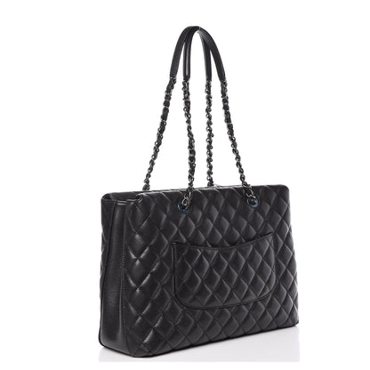 Chanel Caviar Quilted City Shopping Tote Black 3 of 11