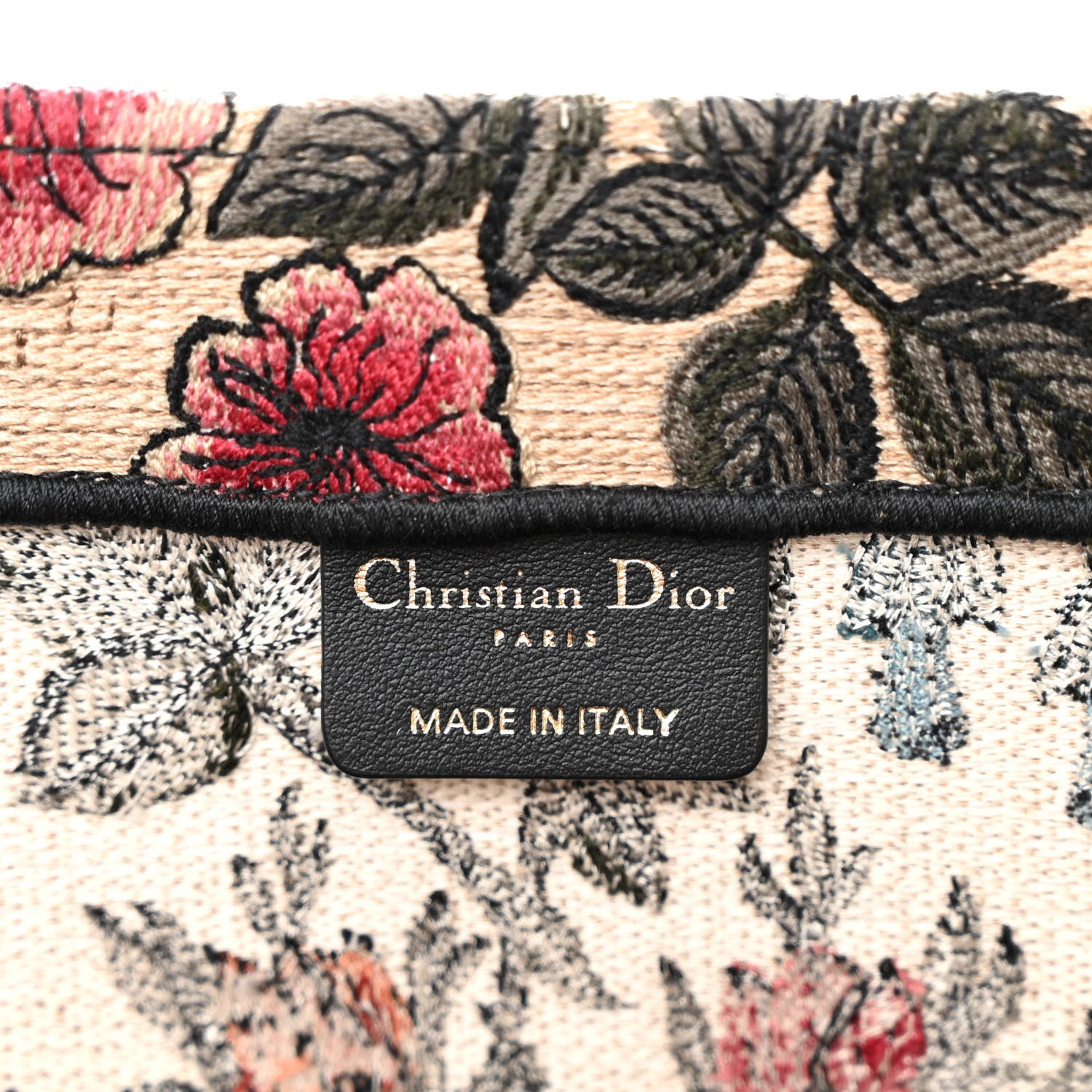 Christian Dior Canvas Embroidered Large Broderie Dior Flowers Book Tote Multicolor 6 of 10