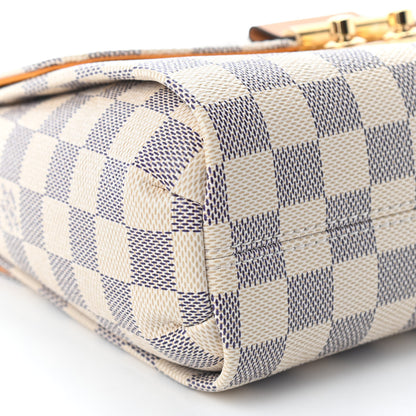 Louis Vuitton Damier Azur Braided Croisette Rose 7 of 8