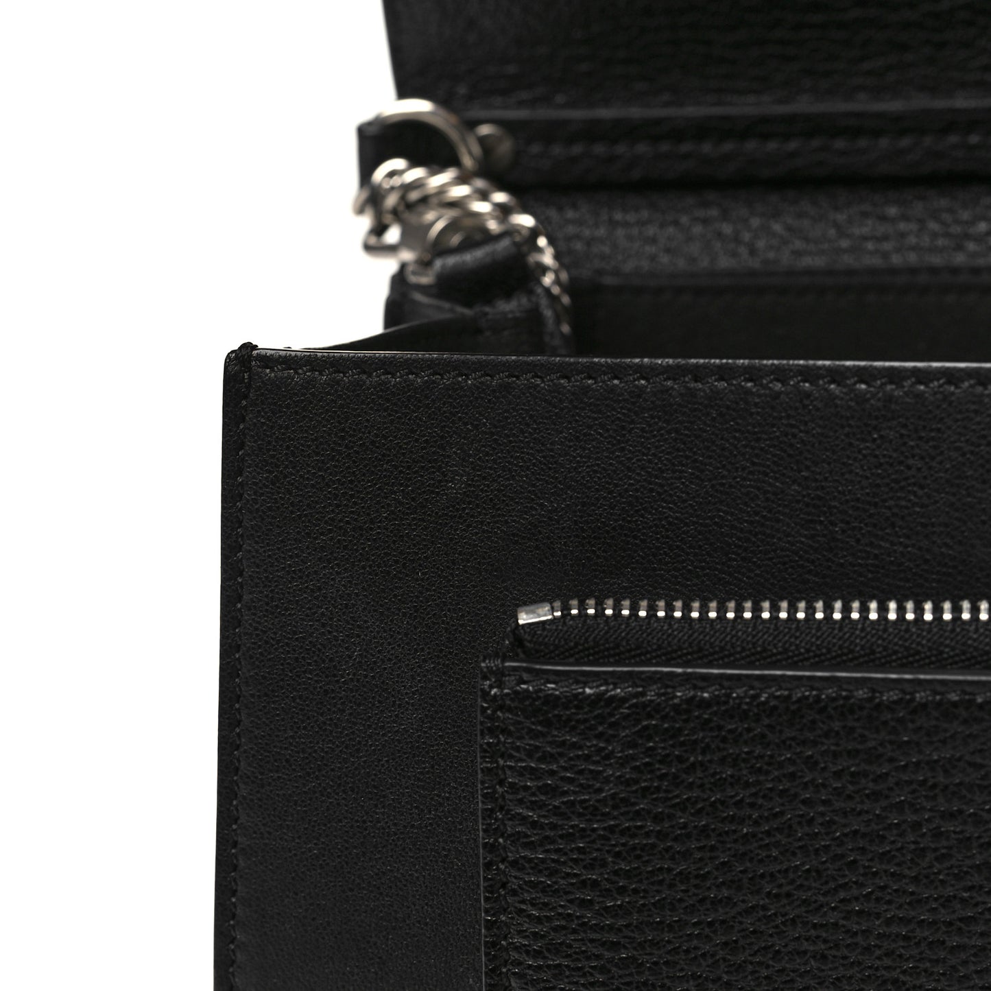 Sugar Goatskin Medium GV3 Shoulder Bag Black