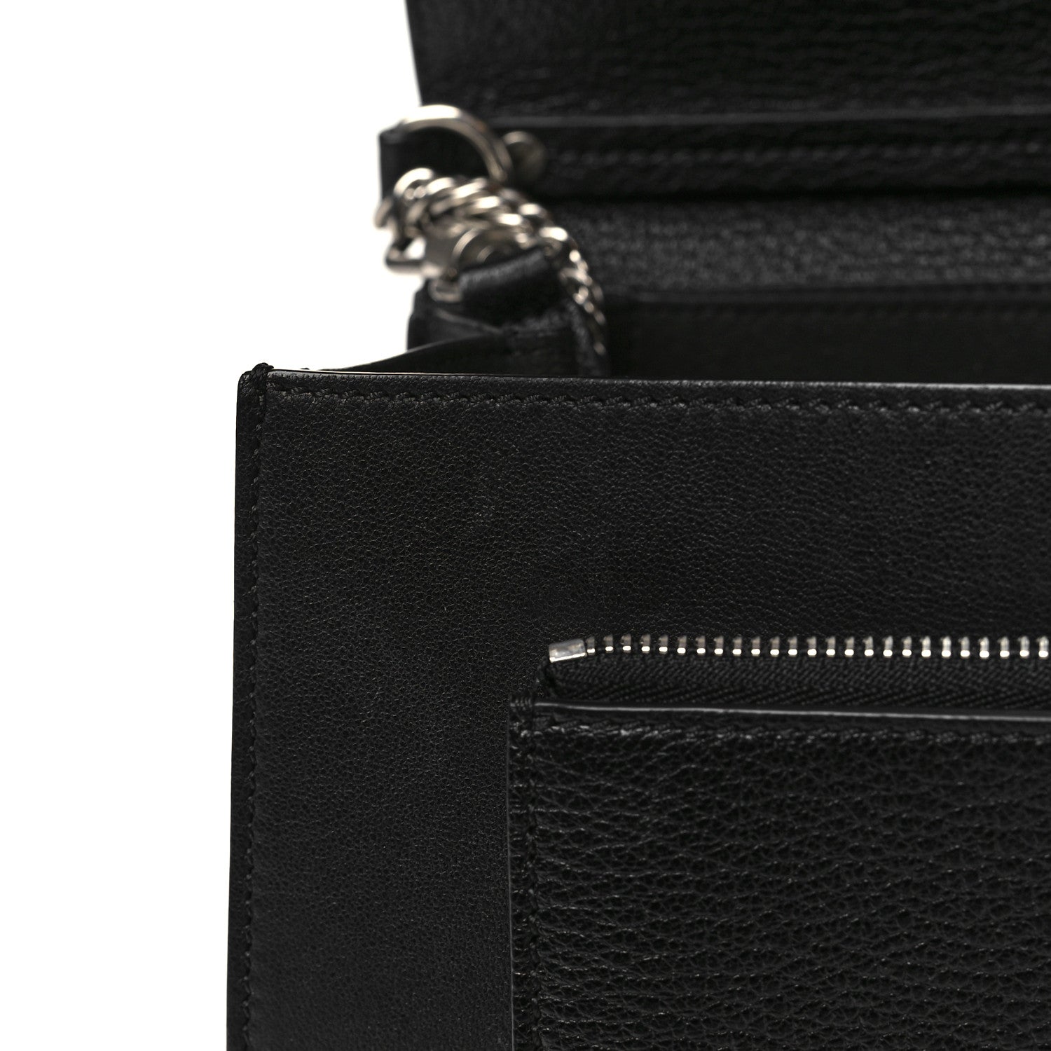 Givenchy Sugar Goatskin Medium GV3 Shoulder Bag Black 7 of 7