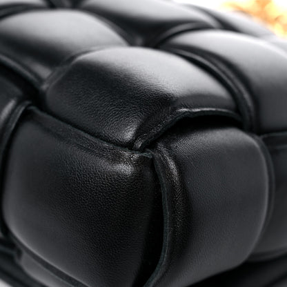 Bottega Veneta Lambskin Maxi Intreccio Padded Chain Cassette Crossbody Bag Black 10 of 11