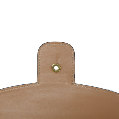 Valentino Garavani Calfskin Rivet Colorblock Double Handle Shoulder Bag Brown Green 12 of 19