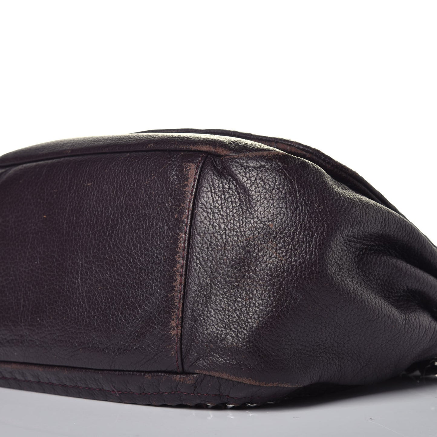Metallic Deerskin Luxe Ligne Flap Black