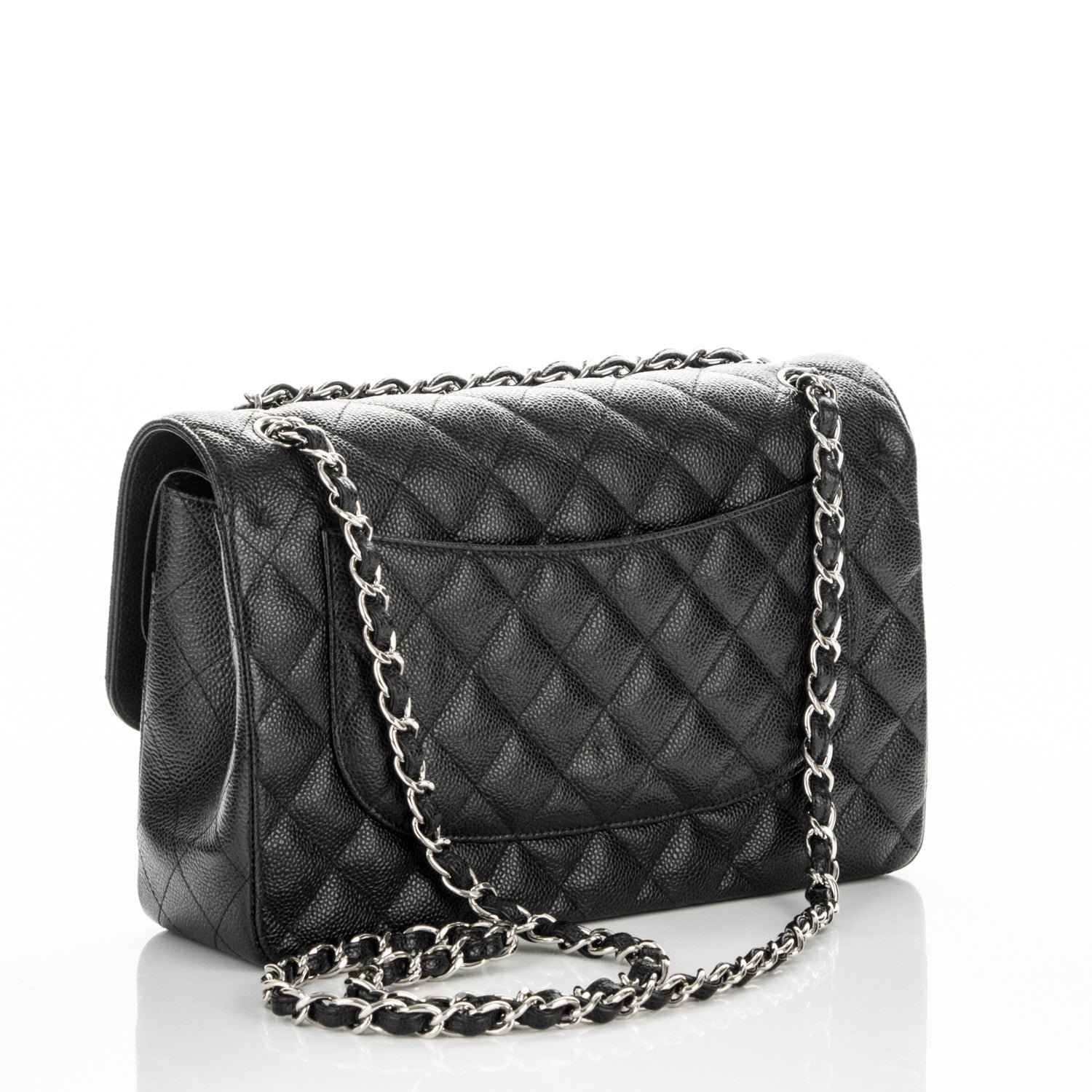 Chanel Caviar Quilted Jumbo Double Flap Black 3 of 7