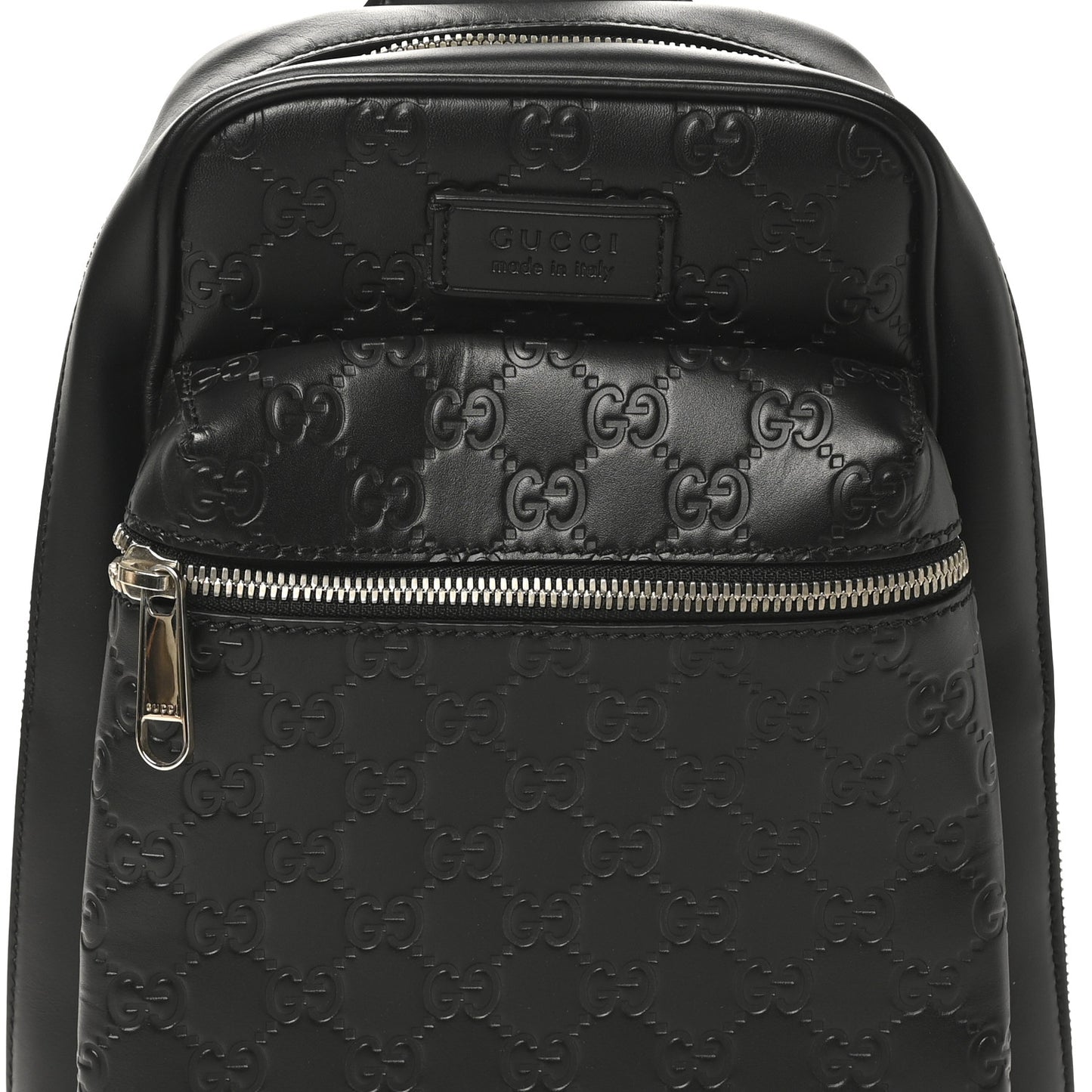 Guccissima Sling Backpack Black