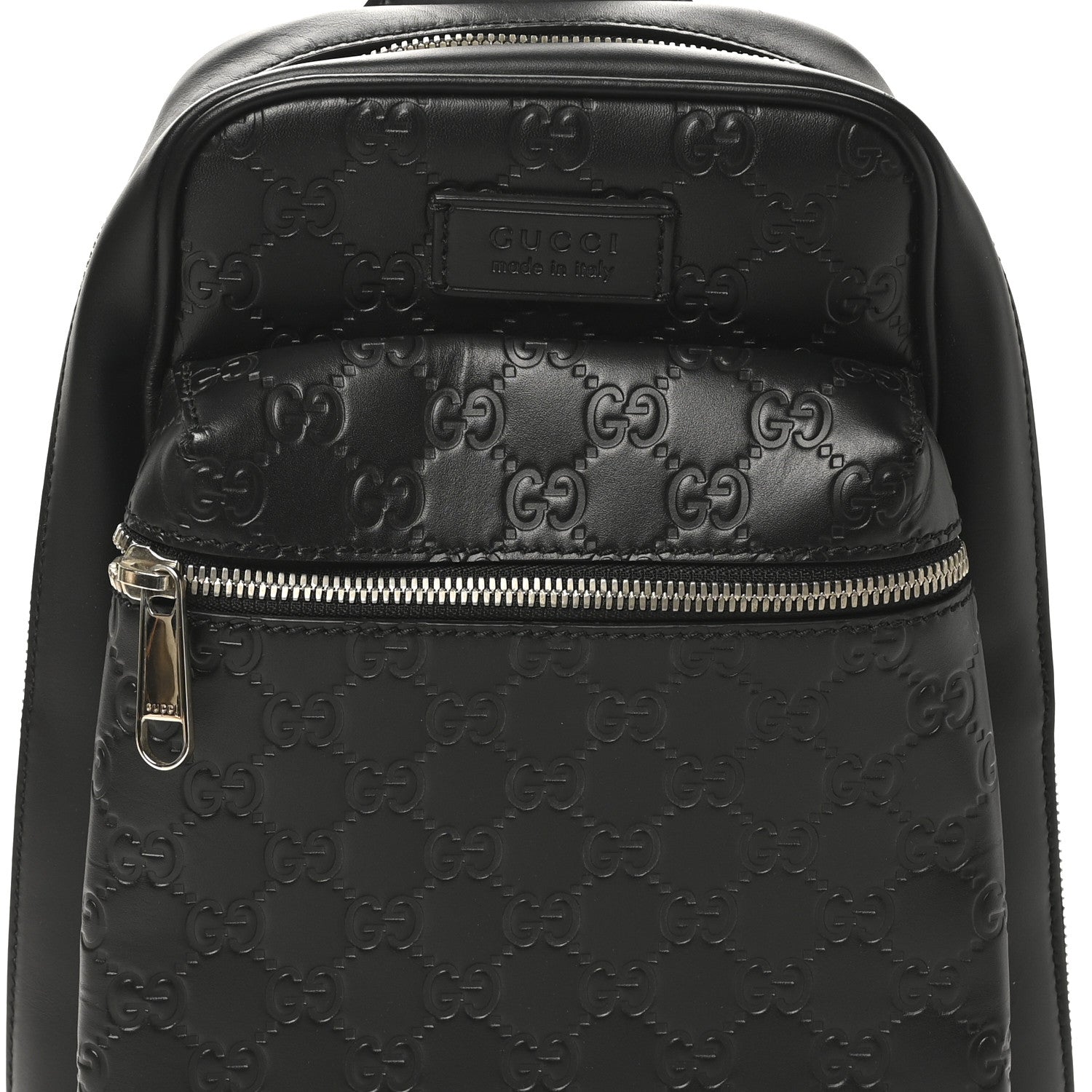 Gucci Guccissima Sling Backpack Black 8 of 10