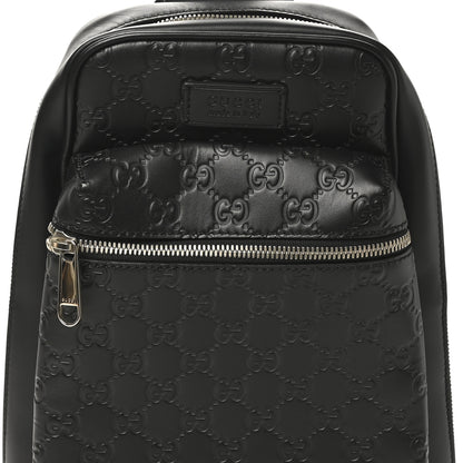 Gucci Guccissima Sling Backpack Black 8 of 10
