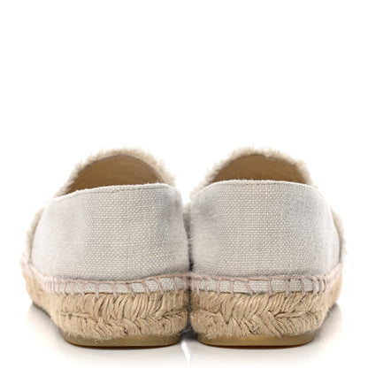 Chanel Linen CC Espadrilles 41 Beige Black 6 of 18