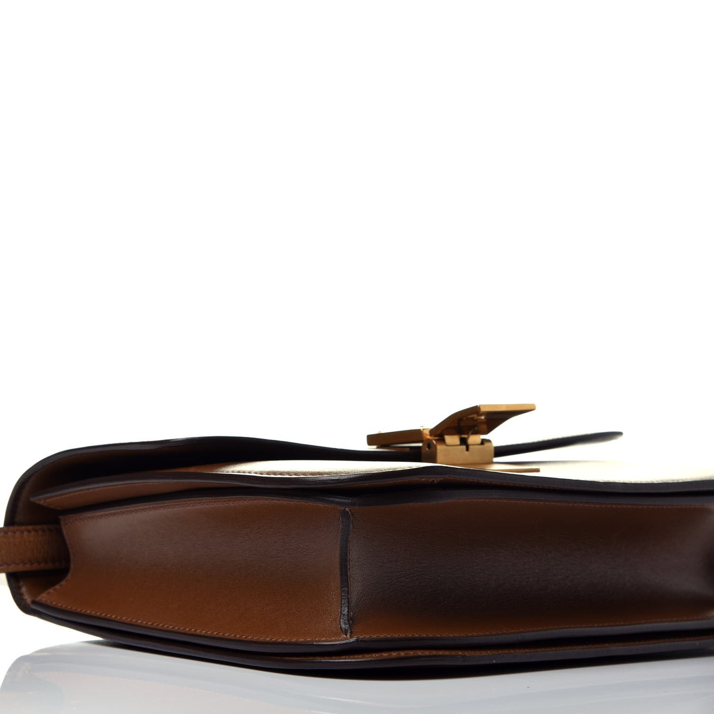 Natural Calfskin Medium Classic Box Flap Bag Tan