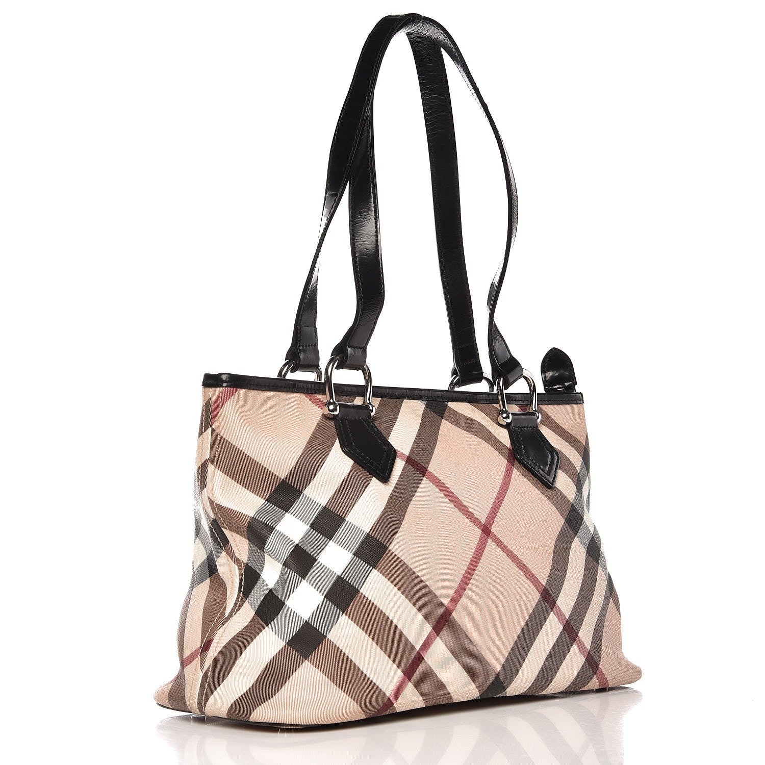 Burberry Supernova Check Regent Tote Black 3 of 16