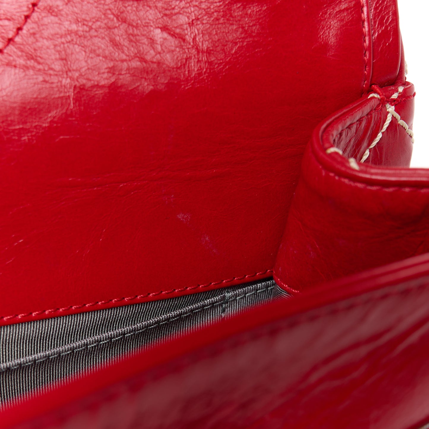 Calfskin Wild Stitch 2.55 Reissue 226 Flap Red