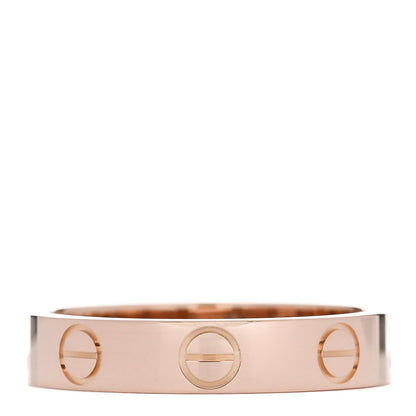 Cartier 18K Pink Gold 3.5mm LOVE Ring 48 4.5 1 of 5