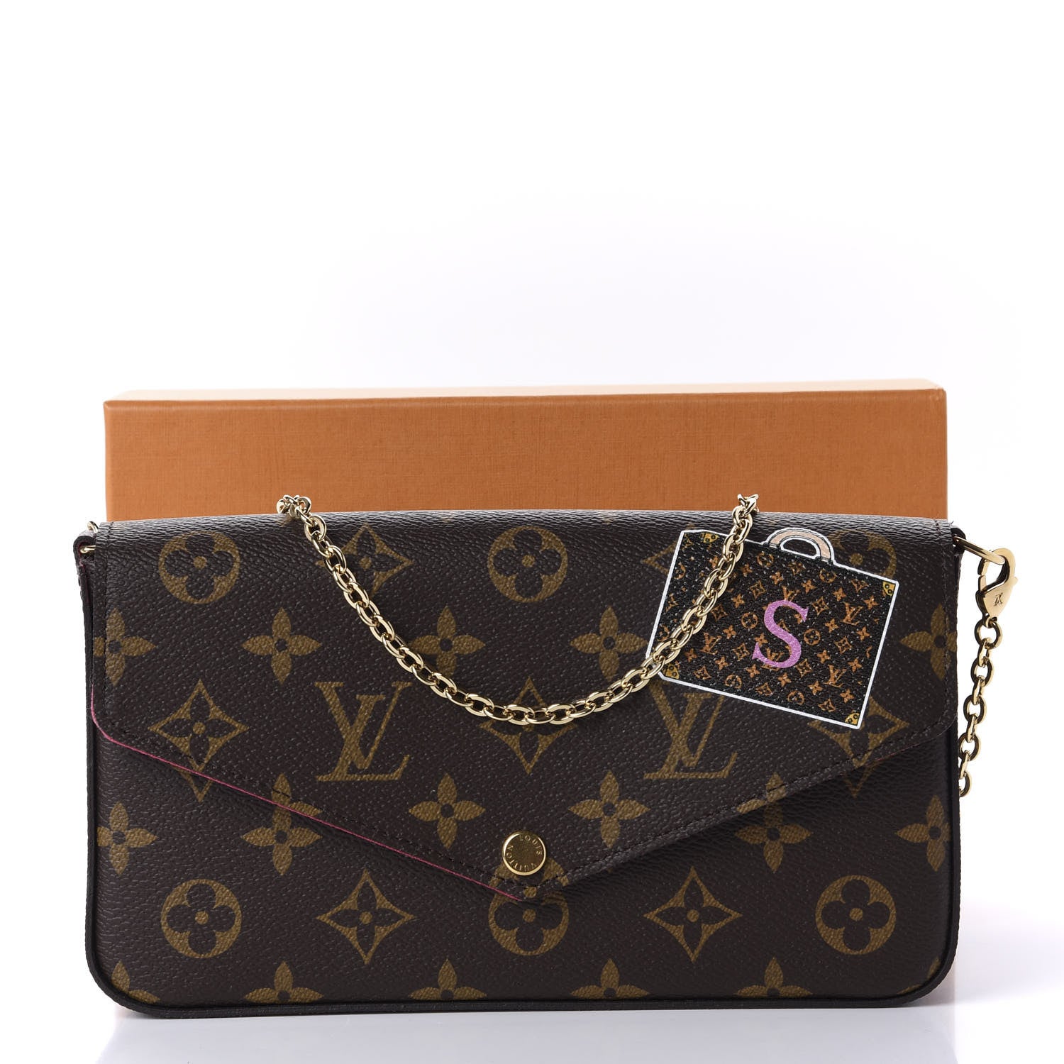 Louis Vuitton Monogram My LV World Tour Pochette Felicie Chain Wallet Hot Pink 12 of 12