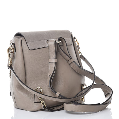 Chloe Suede Calfskin Small Faye Backpack Motty Grey 4 of 9