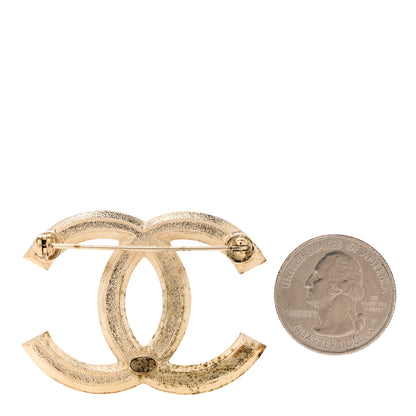 Chanel Pearl CC Brooch Gold 2 of 3