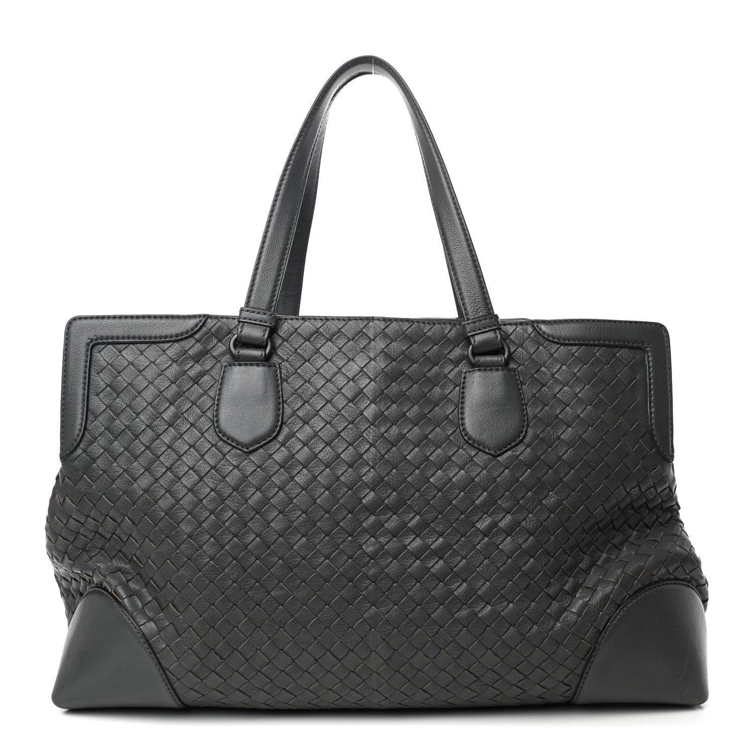 Bottega Veneta Nappa Intrecciato Large Top Handle Tote Grey 1 of 14