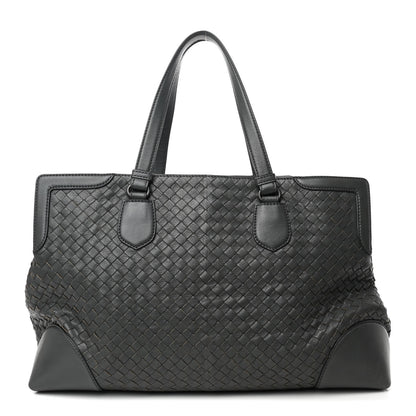 Bottega Veneta Nappa Intrecciato Large Top Handle Tote Grey 1 of 14