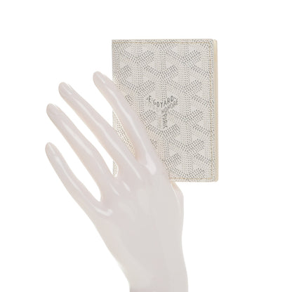 Goyard Goyardine Saint Marc Folding Card Case White 2 of 6