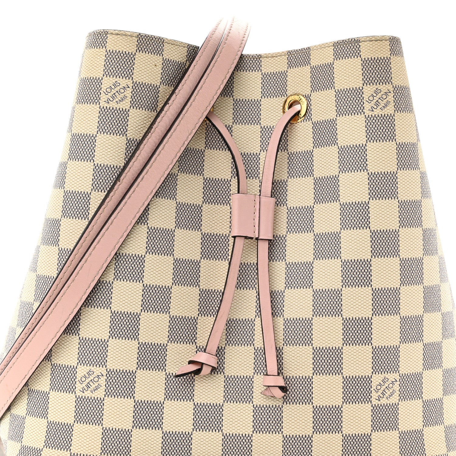 Louis Vuitton Damier Azur Neonoe MM Eau De Rose 6 of 14